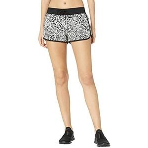 NWT!! Hurley Zip Pocket Dolphin Hem Shorts Animal Print / Black XS